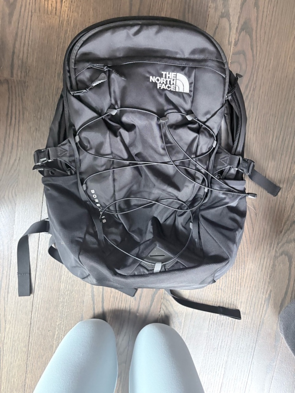 The North Face Black Borealis Men’s Backpack with Front Bungee